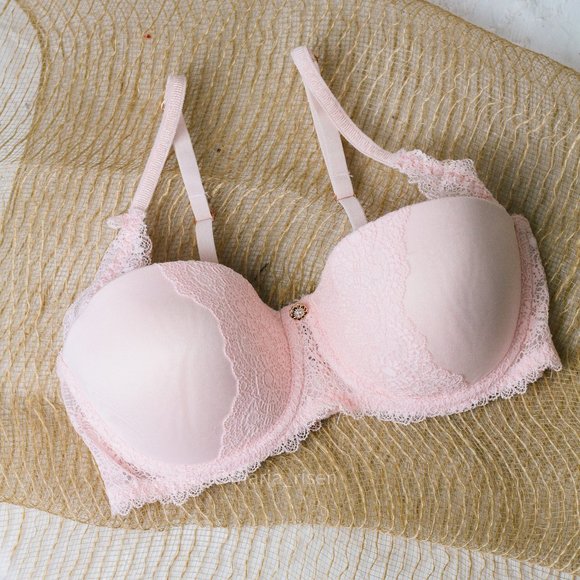 sophie b. Other - Sophie B. Baby pink lace padded pushup bra with underwire. Size 34C